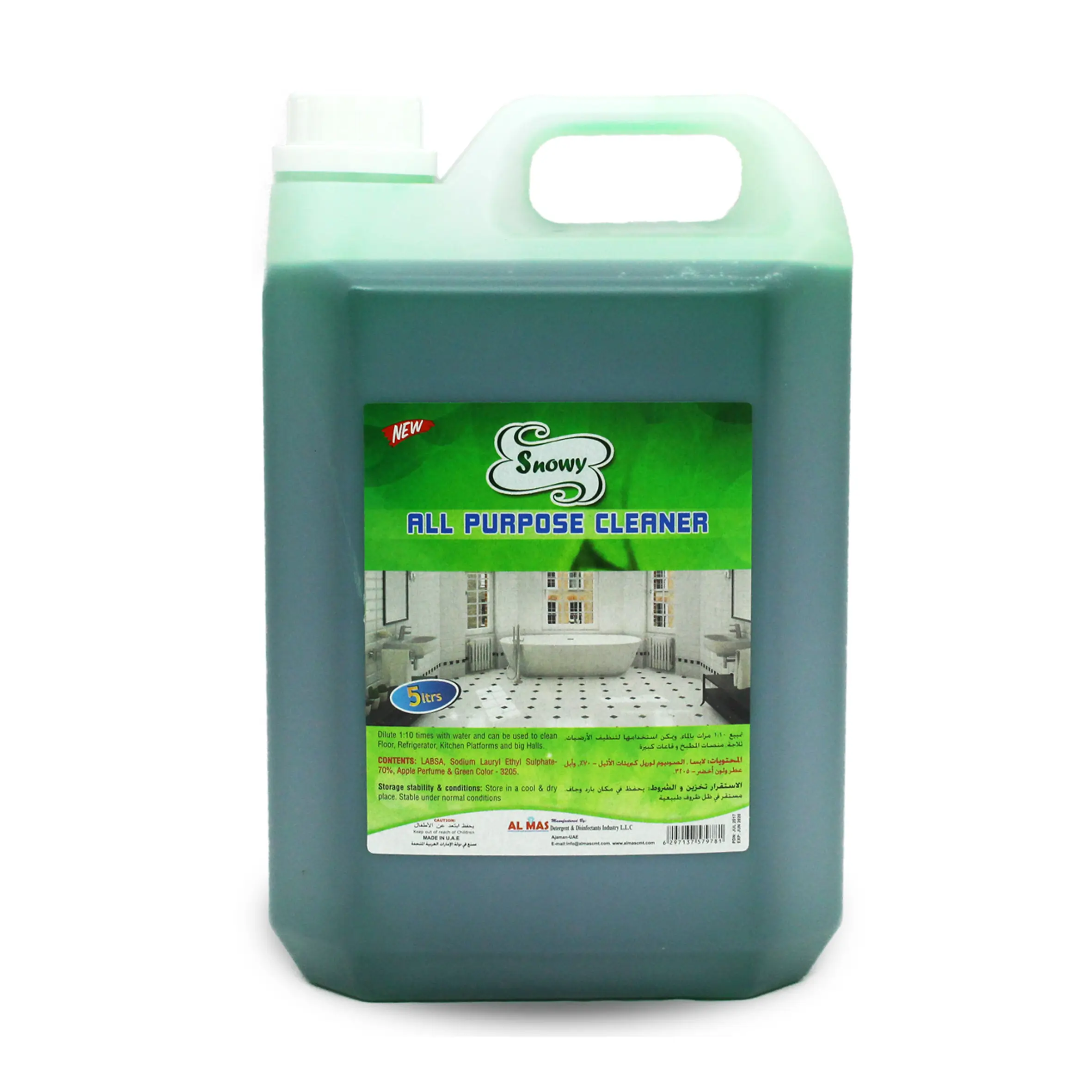All Purpose Cleaner SNOWY 5 LTR – Multi-Surface Cleaner for Sparkling Hygiene