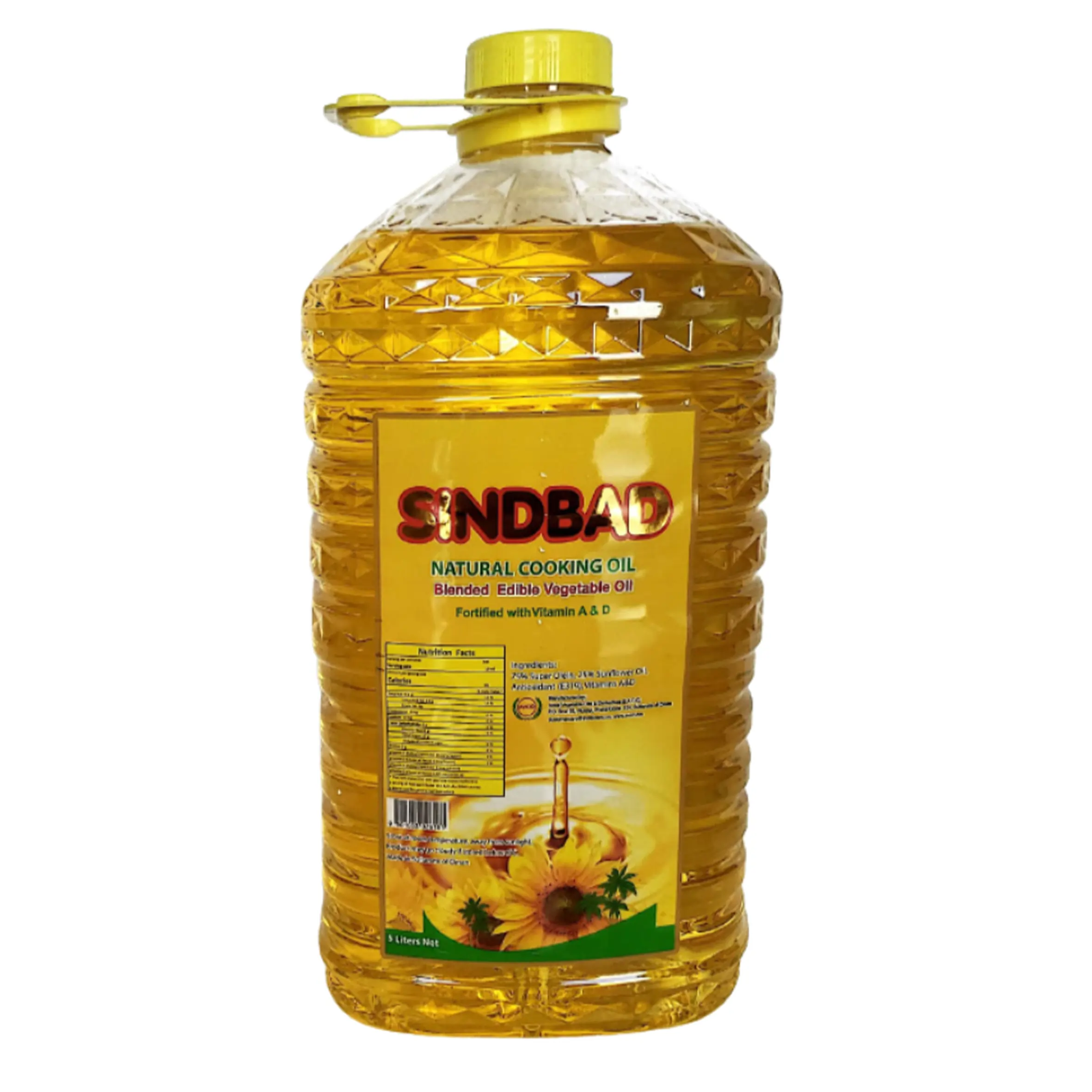 Sindbad Cooking Oil 5 Litre – Pure Refined Vegetable Oil for All-Purpose Cooking