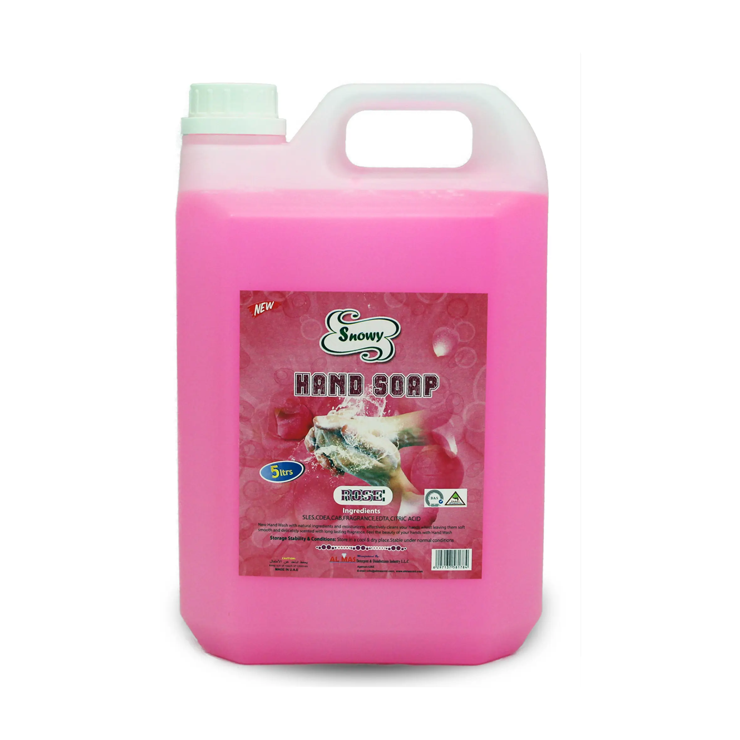 Hand Soap Rose Snowy 5 LTR – Gentle & Fragrant Hand Wash for Daily Use