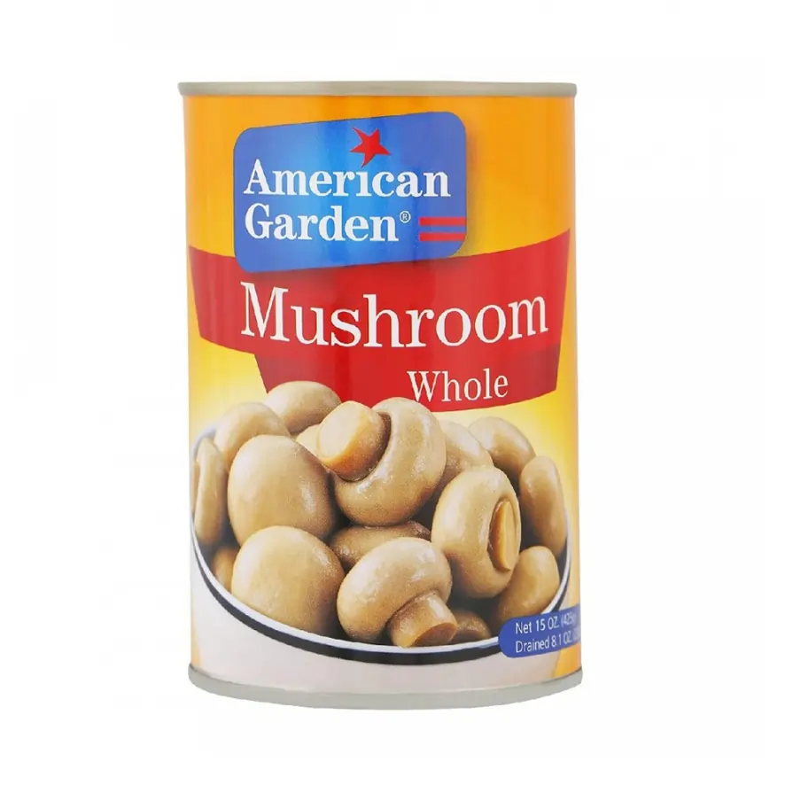 American Garden Whole Mushrooms – 425g