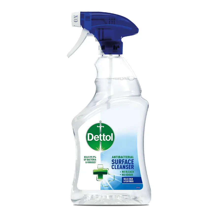 Dettol Surface Cleanser with Trigger Spray 500ml – Antibacterial Multi-Surface Cleaner