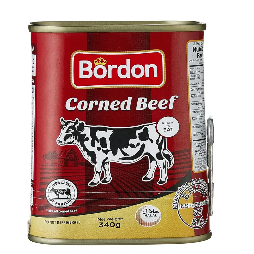 Bordon Corned Beef 340gm – Premium Canned Beef for Quick & Tasty Meals
