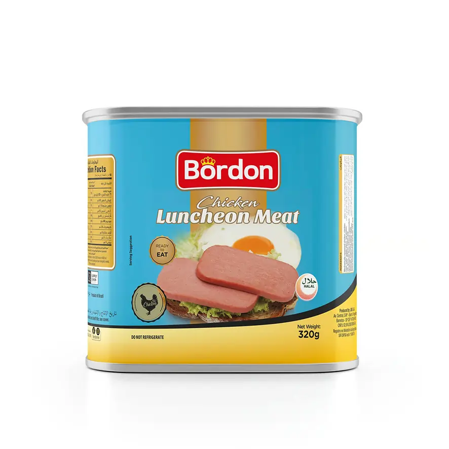 Bordon Luncheon Meat Chicken 320g – Ready-to-Eat Canned Chicken Meat