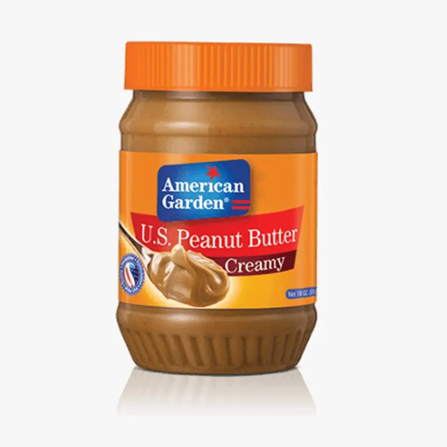 American Garden Creamy Peanut Butter 16oz – Smooth & Delicious Spread | High Protein