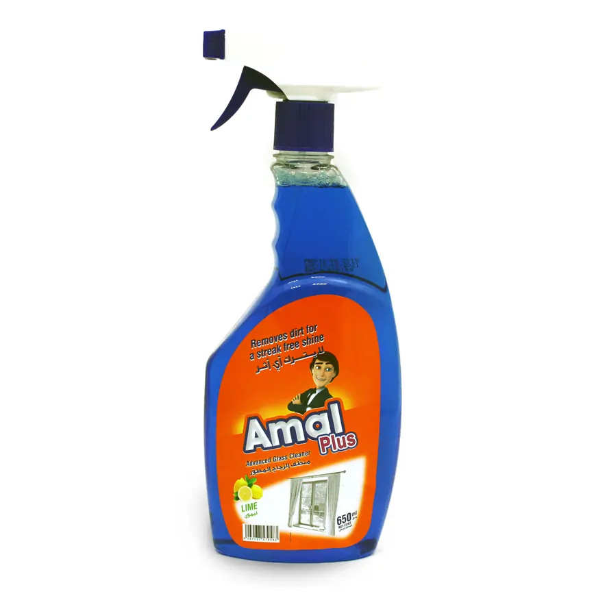 AMAL Plus Glass Cleaner 650ml – Streak-Free Shine for Glass, Mirrors & Surfaces