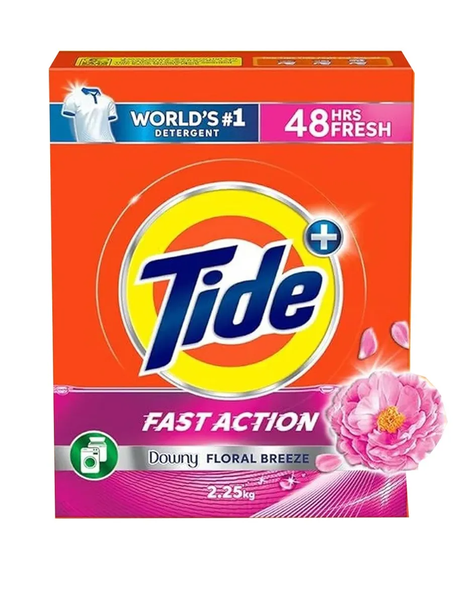 Fast Action Tide Detergent Powder 2.25KG – For Laundry & House Cleaning