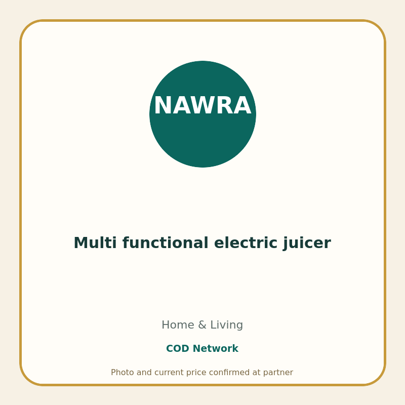 Multi functional electric juicer