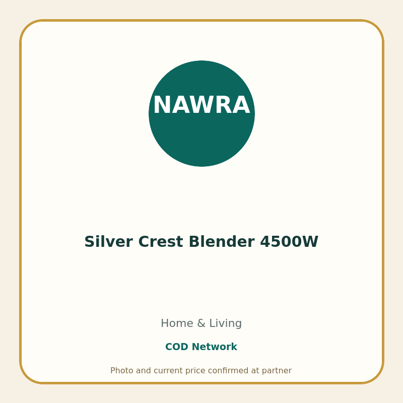Silver Crest Blender 4500W