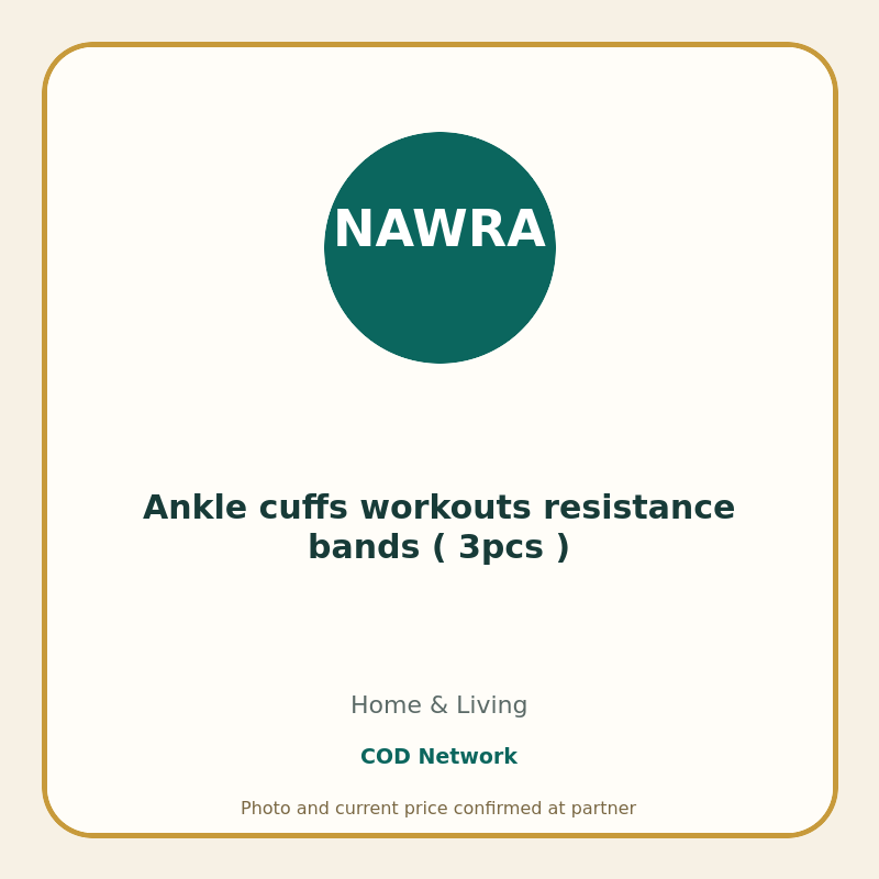 Ankle cuffs workouts resistance bands ( 3pcs )