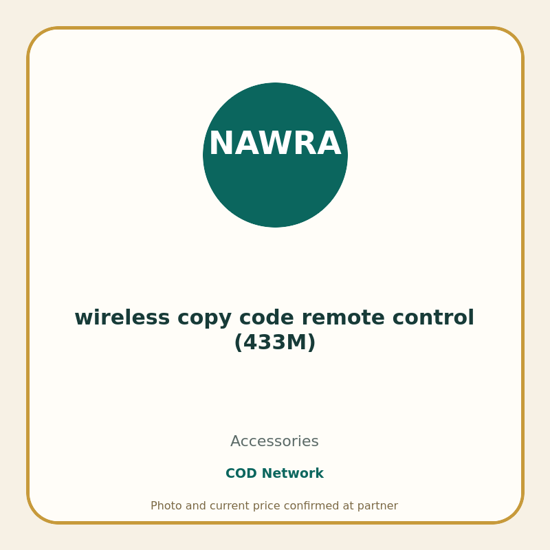 wireless copy code remote control (433M)