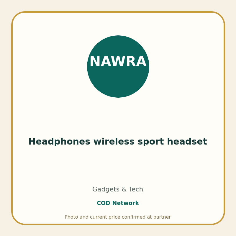 Headphones wireless sport headset