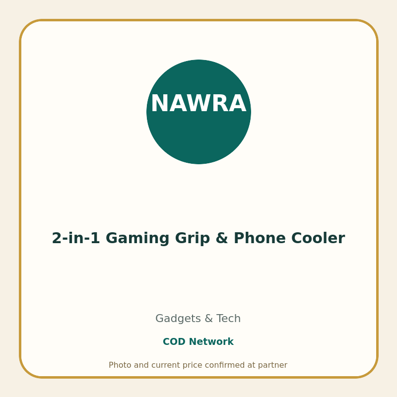 2-in-1 Gaming Grip & Phone Cooler
