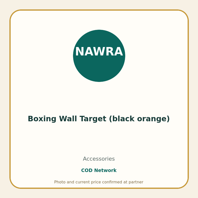 Boxing Wall Target (black orange)