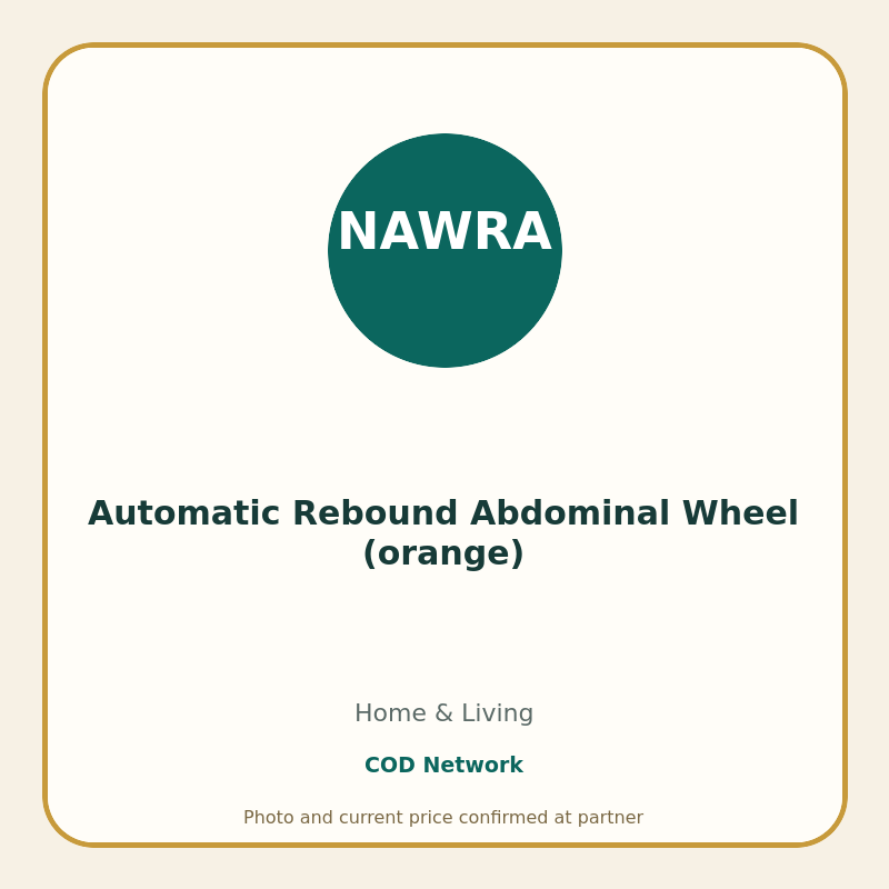 Automatic Rebound Abdominal Wheel (orange)