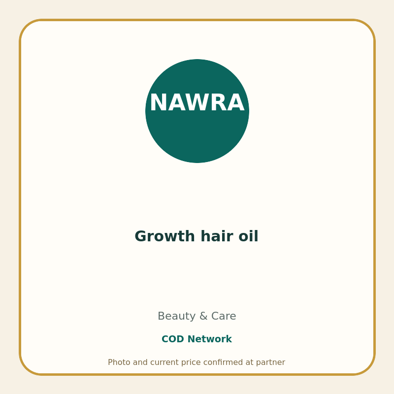 Growth hair oil