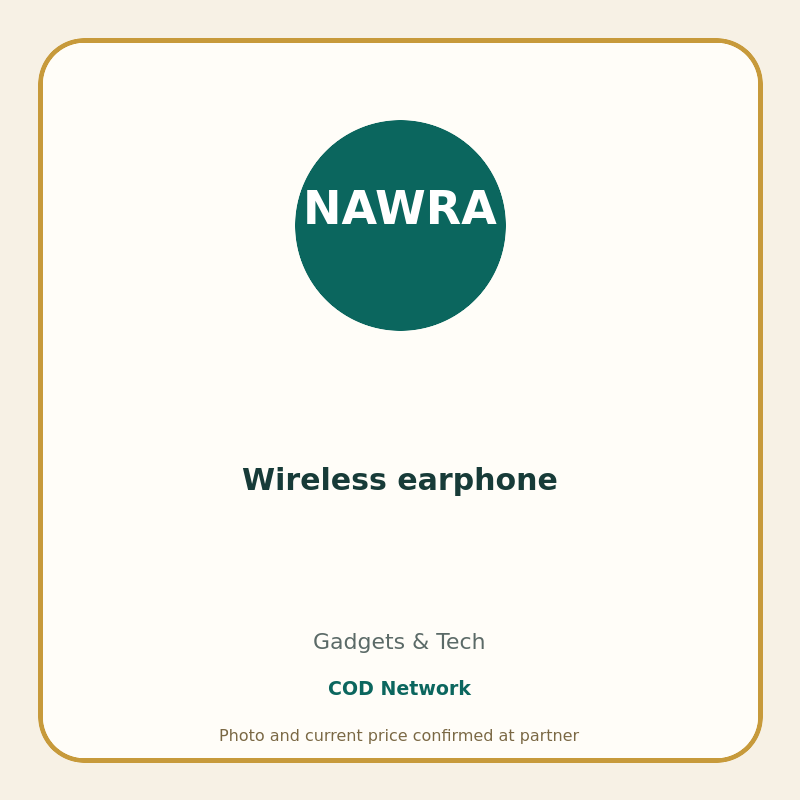 Wireless earphone