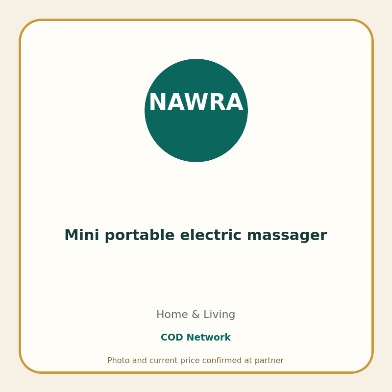Mini portable electric massager