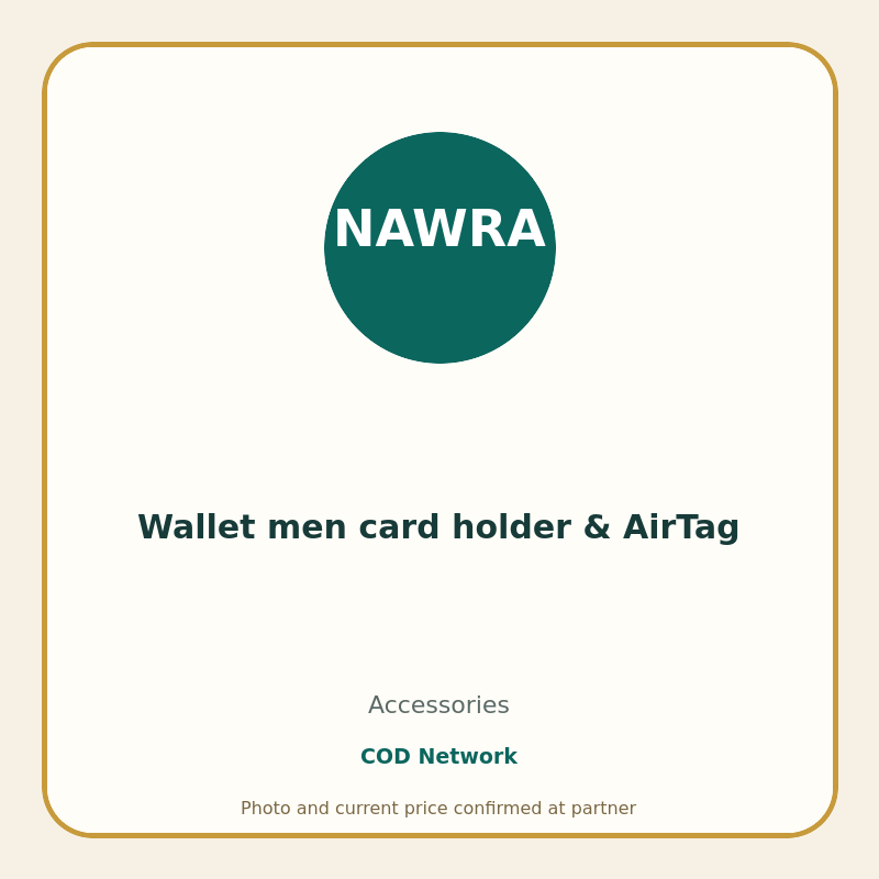 Wallet men card holder & AirTag