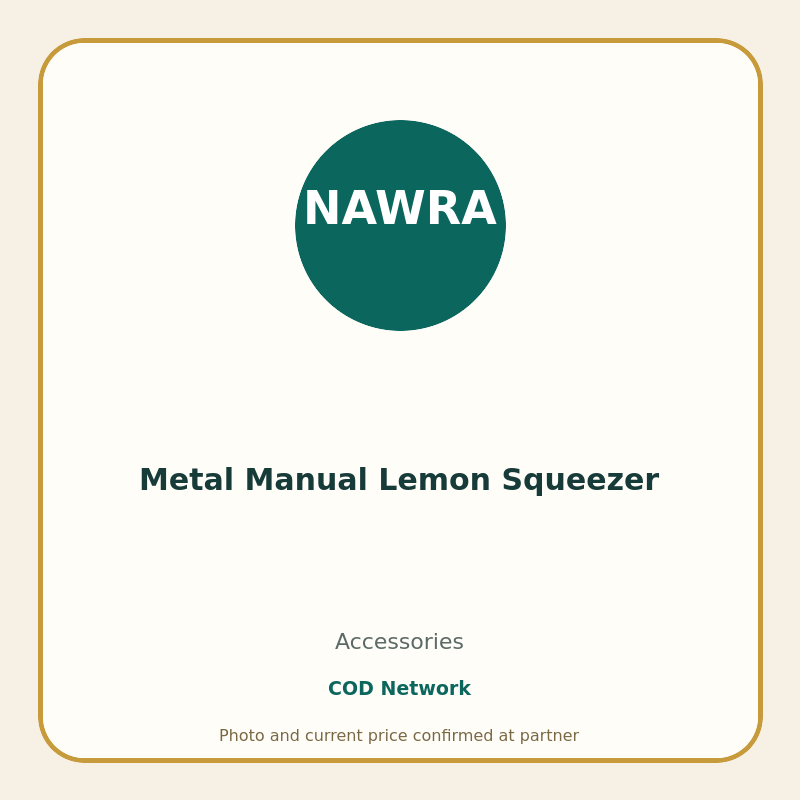 Metal Manual Lemon Squeezer