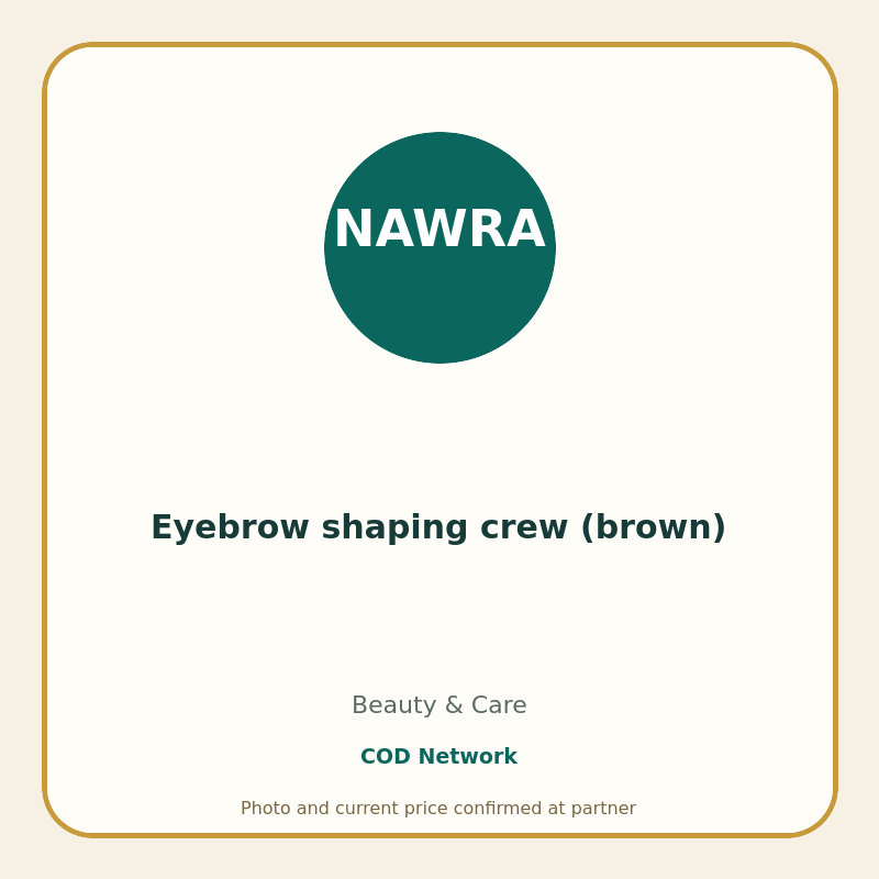 Eyebrow shaping crew (brown)