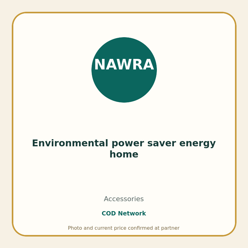 Environmental power saver energy home