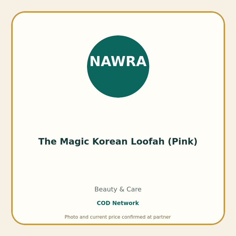 The Magic Korean Loofah (Pink)