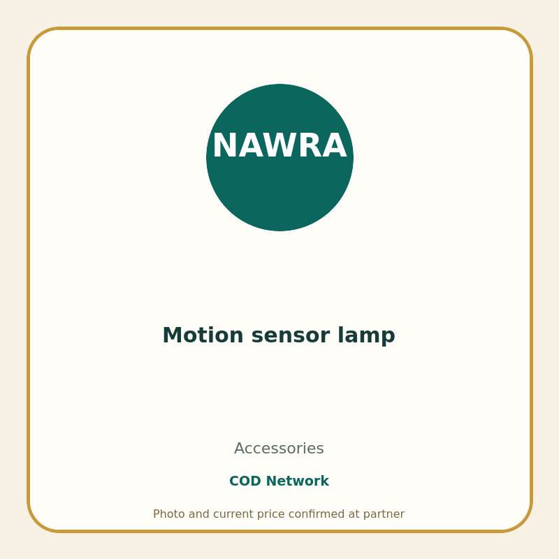 Motion sensor lamp
