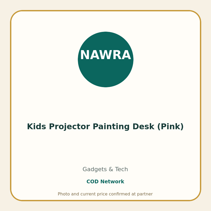 Kids Projector Painting Desk (Pink)