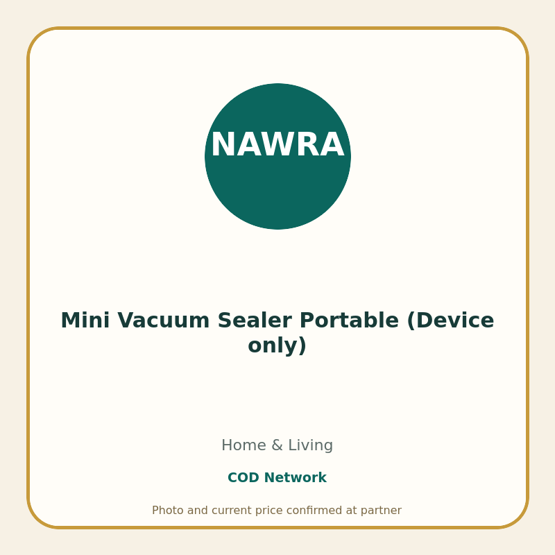 Mini Vacuum Sealer Portable (Device only)