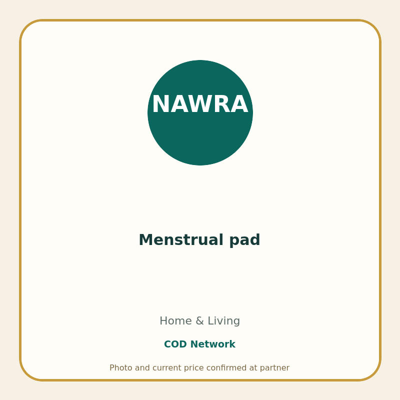 Menstrual pad
