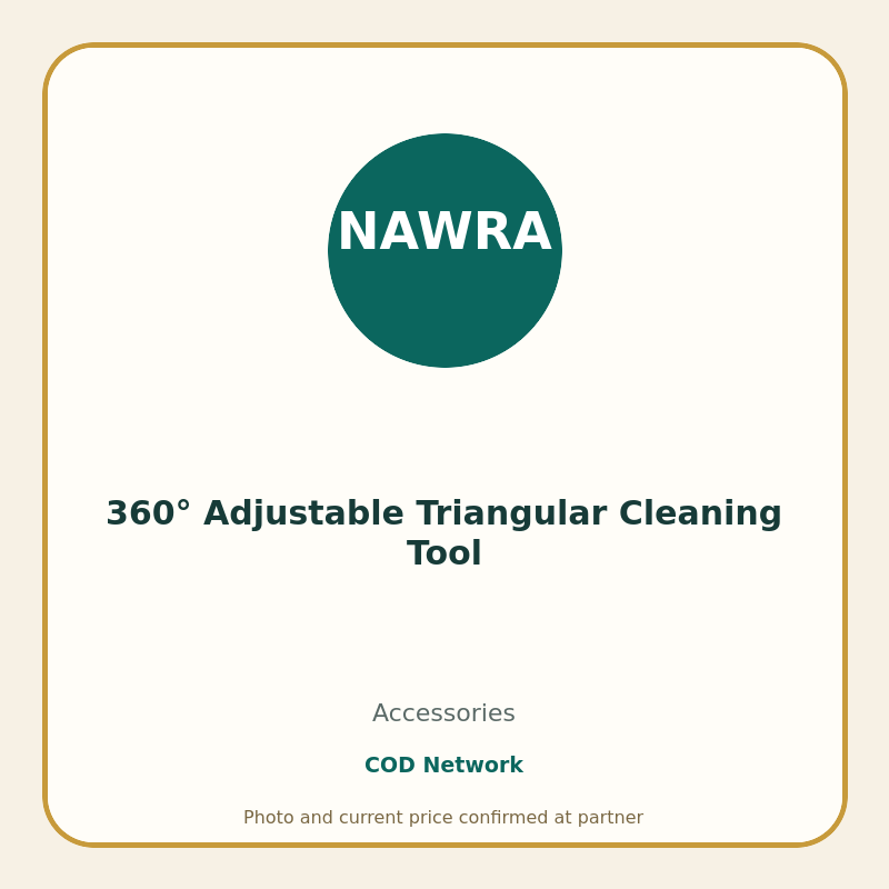 360° Adjustable Triangular Cleaning Tool