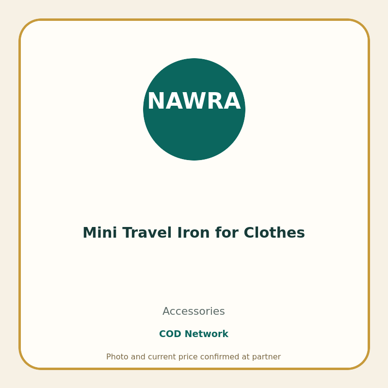 Mini Travel Iron for Clothes