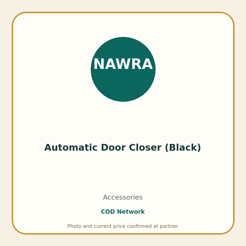Automatic Door Closer (Black)
