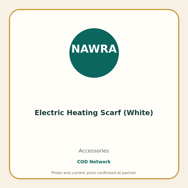 Electric Heating Scarf (White)