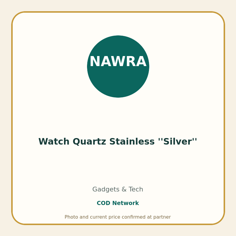 Watch Quartz Stainless ''Silver''