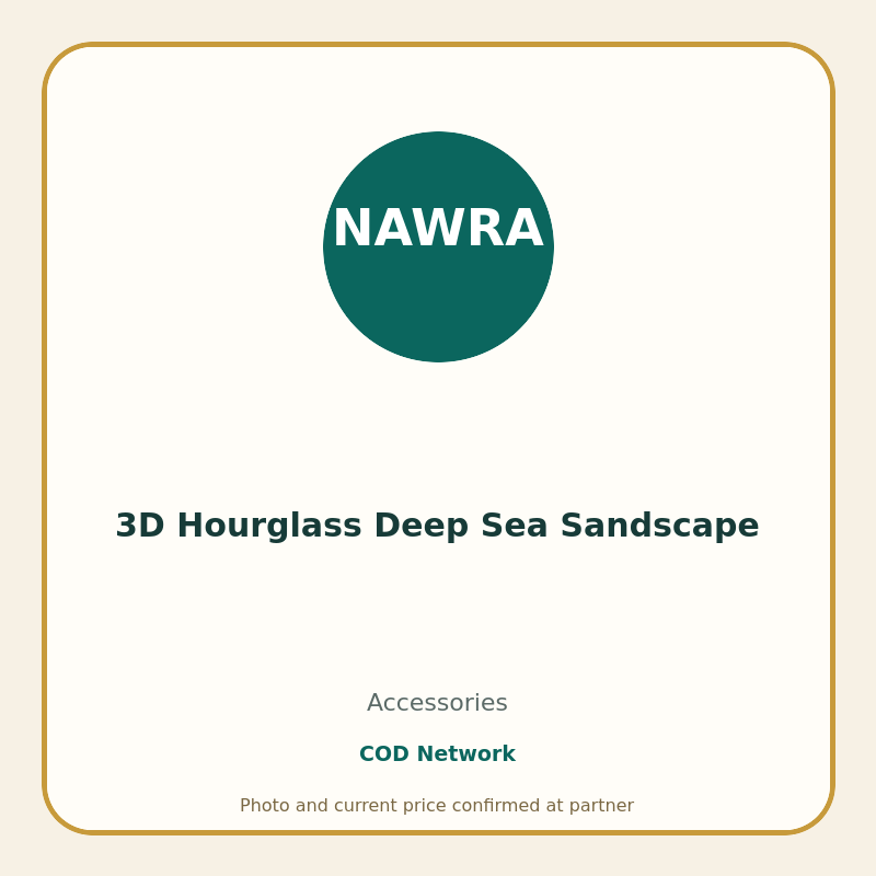 3D Hourglass Deep Sea Sandscape