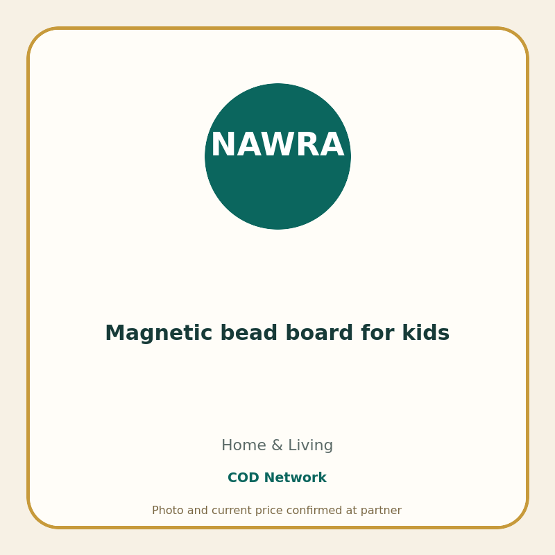 Magnetic bead board for kids