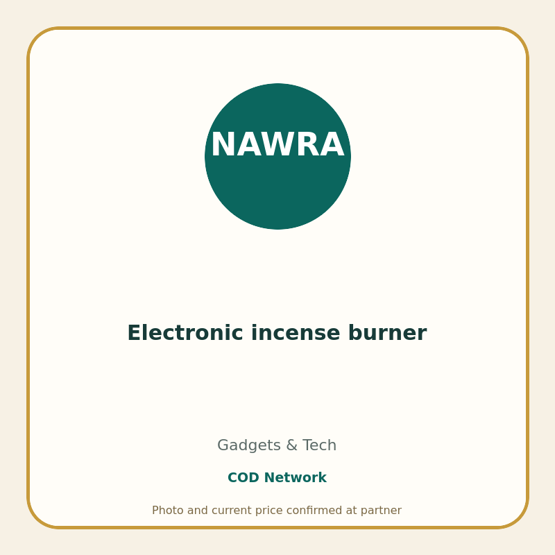 Electronic incense burner