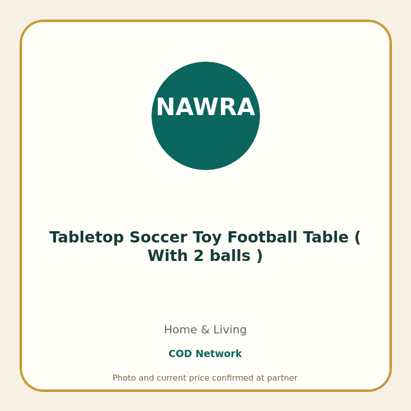Tabletop Soccer Toy Football Table ( With 2 balls )