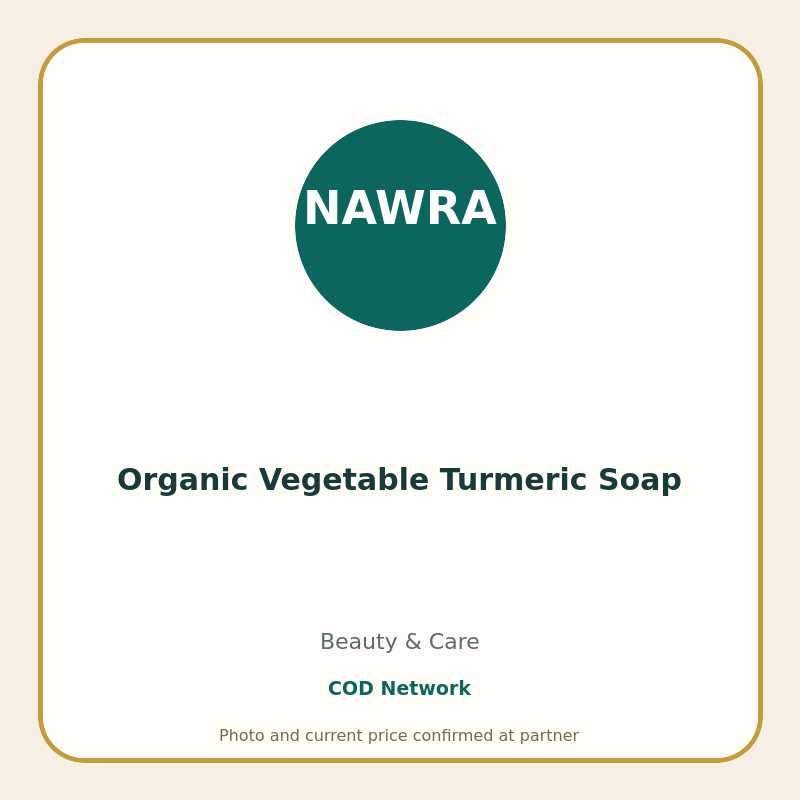 Organic Vegetable Turmeric Soap