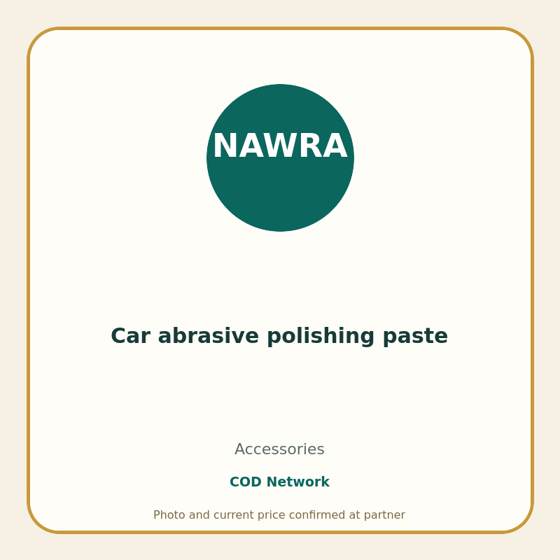 Car abrasive polishing paste