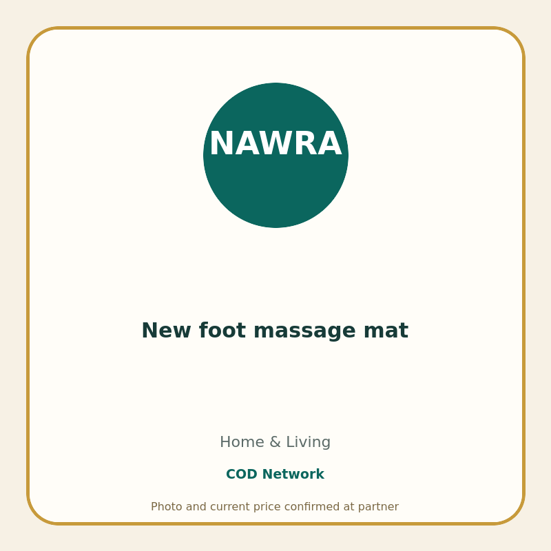 New foot massage mat