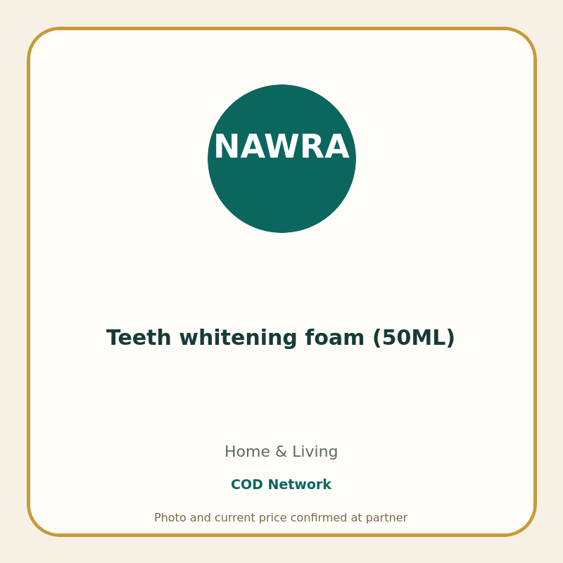 Teeth whitening foam (50ML)