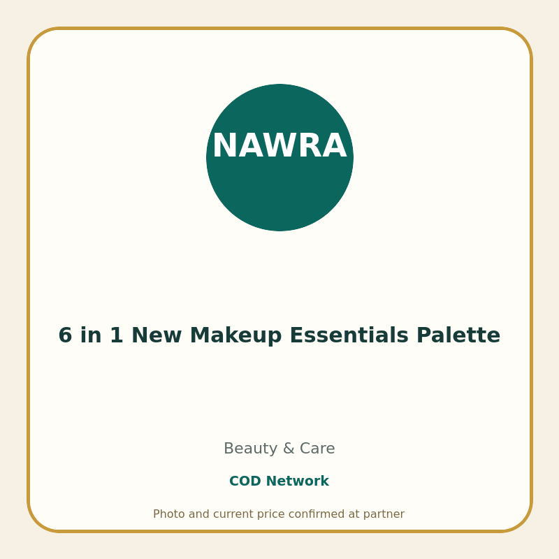 6 in 1 New Makeup Essentials Palette