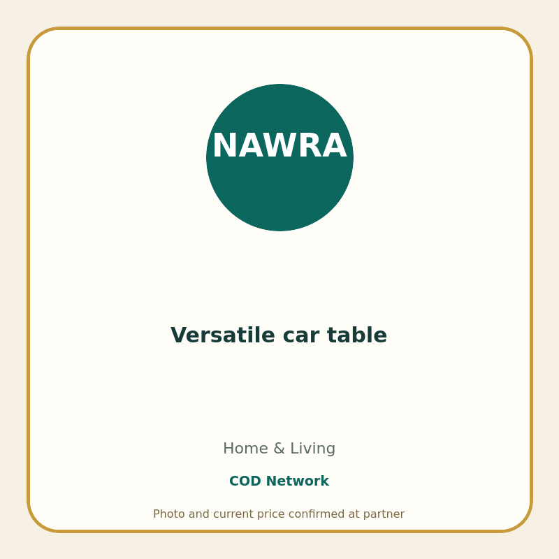 Versatile car table