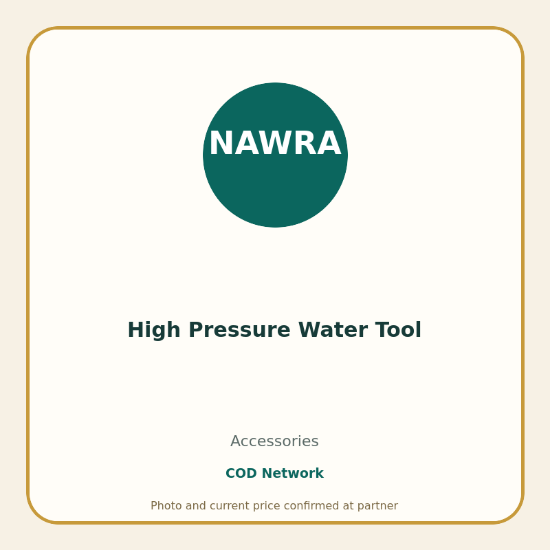 High Pressure Water Tool