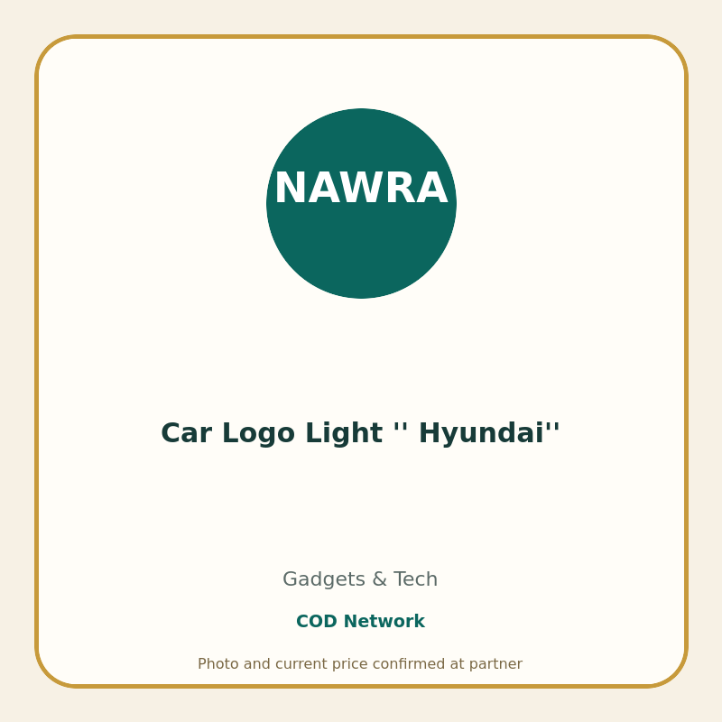 Car Logo Light '' Hyundai''