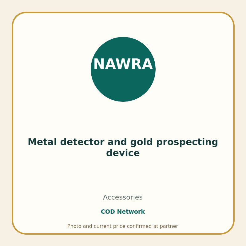 Metal detector and gold prospecting device