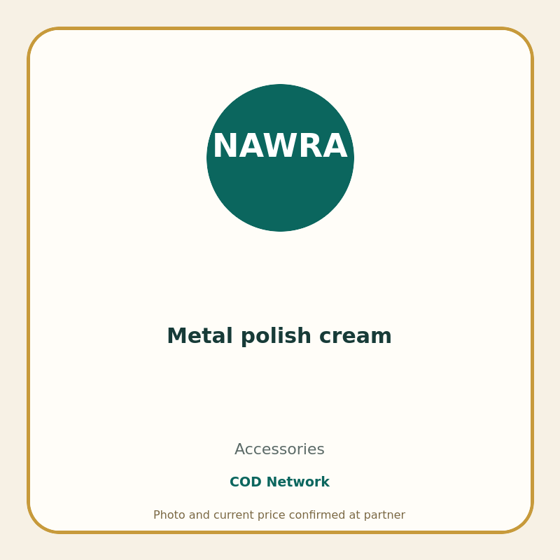 Metal polish cream
