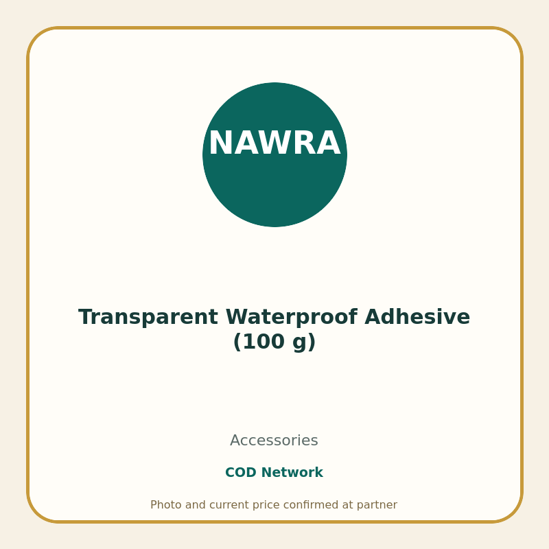 Transparent Waterproof Adhesive (100 g)